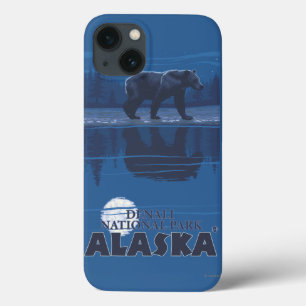 Bear in Moonlight - Denali National Park, Alaska Case-Mate iPhone Hülle
