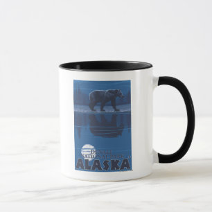 Bear in Moonlight - Nationalpark Denali, Alaska Tasse