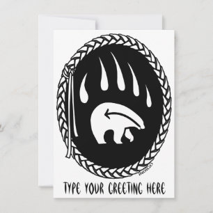 Bear Invitations Personalisiert Tribal Bears Card Einladung