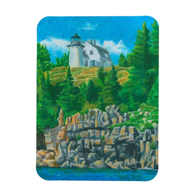 Bear Island Light Painting Flexible Magnet (Vertikal)