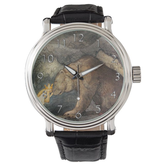 Bear Kiss Armbanduhr (Vorderseite)