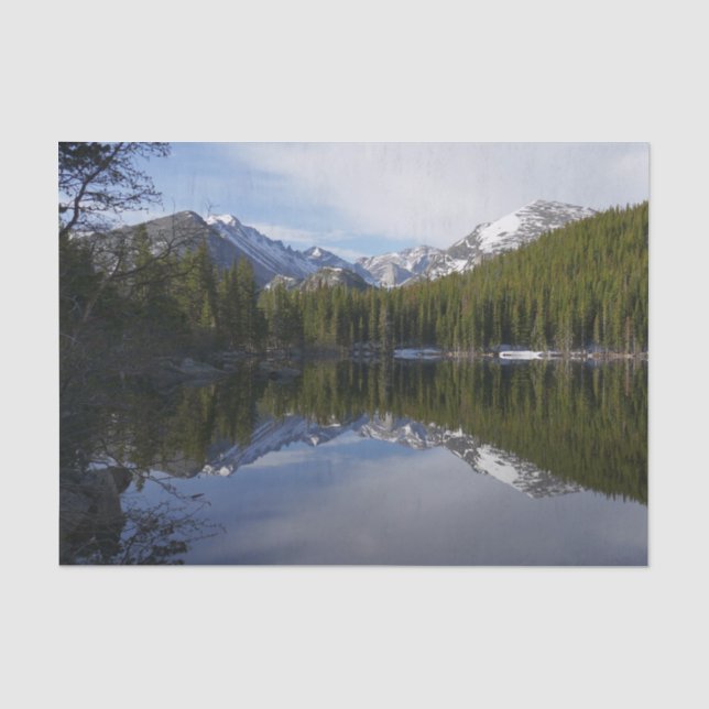 Bear Lake Spiegelung II Seidenpapier (Vorderseite)