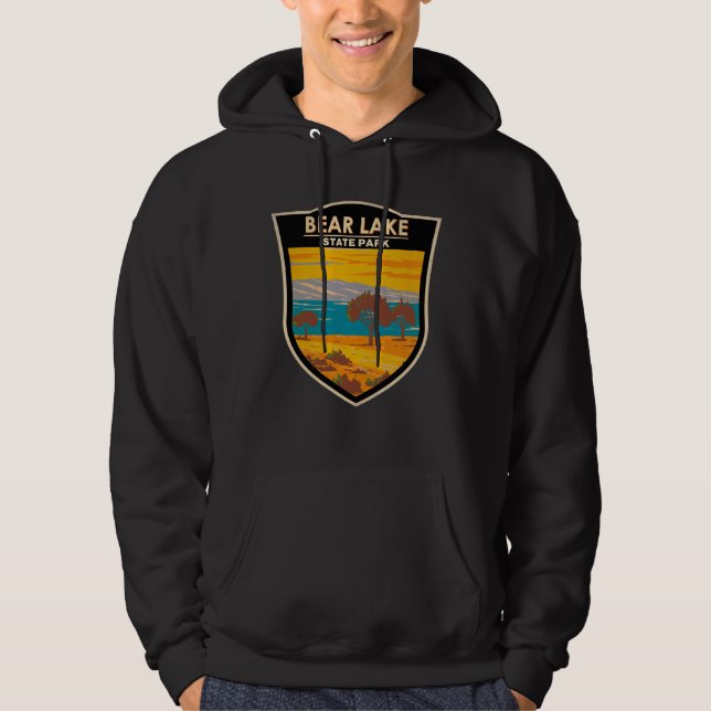 Bear Lake Staat Park Utah Vintag Hoodie (Vorderseite)