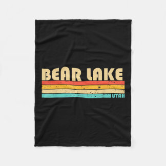 Bear Lake Utah Funny Fishing Camping Summer Fleecedecke