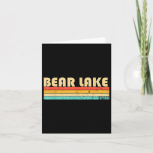 Bear Lake Utah Lustiges Angeln Camping Sommer Karte