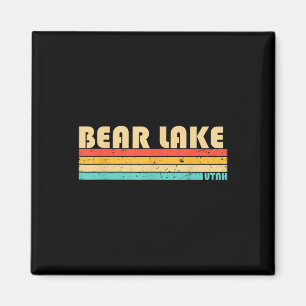 Bear Lake Utah Lustiges Angeln Camping Sommer Magnet