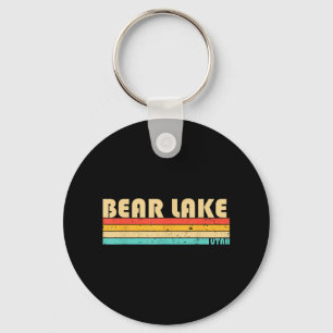 Bear Lake Utah Lustiges Angeln Camping Sommer Schlüsselanhänger