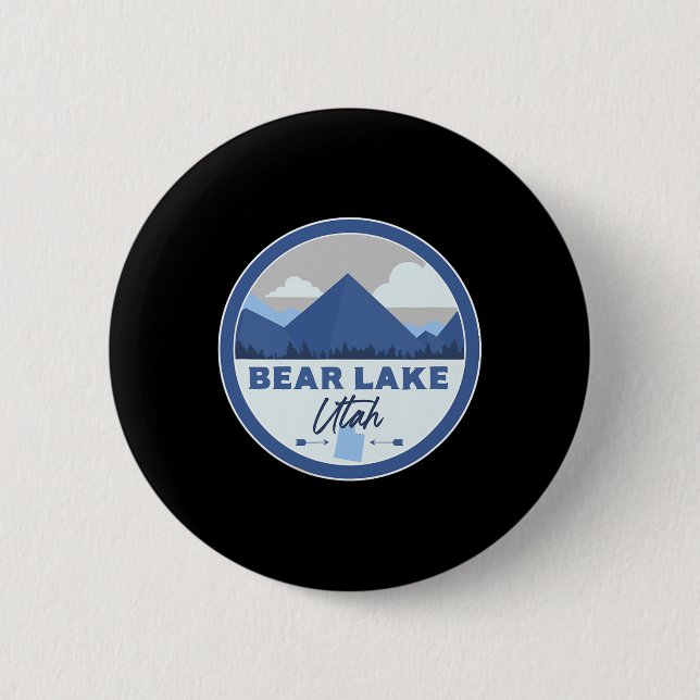 Bear Lake Utah Ut Berge Abzeichen Wander Souvenir Button (Vorderseite)