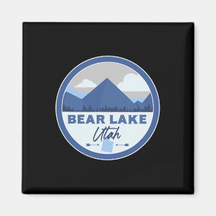 Bear Lake Utah Ut Berge Abzeichen Wander Souvenir  Magnet