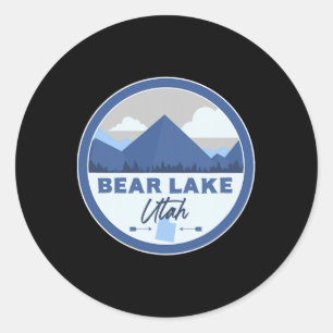 Bear Lake Utah Ut Berge Abzeichen Wander Souvenir  Runder Aufkleber