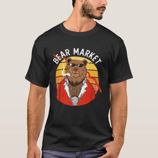 Bear Market Financial Day Trader Trading Finance M T-Shirt (Vorderseite)