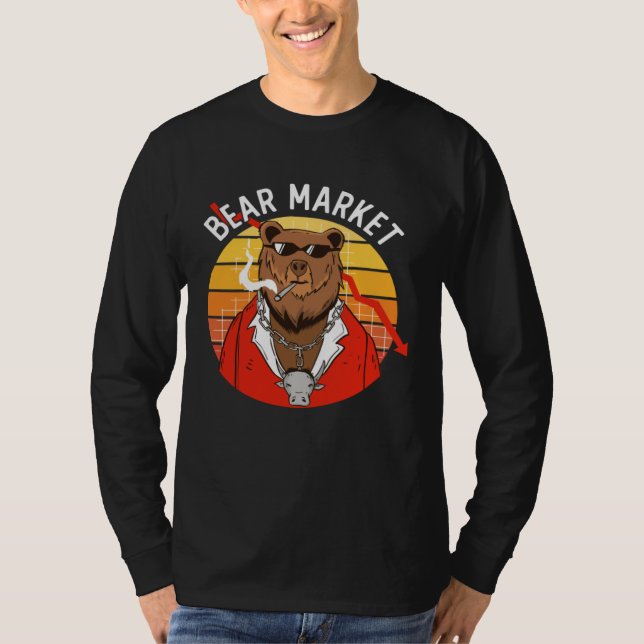 Bear Market Financial Day Trader Trading Finance M T-Shirt (Vorderseite)