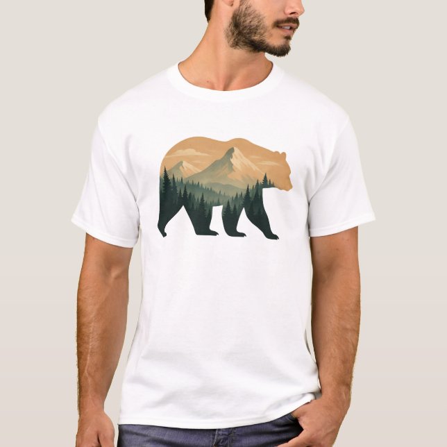 Bear Men's Basic T-Shirt (Devant)