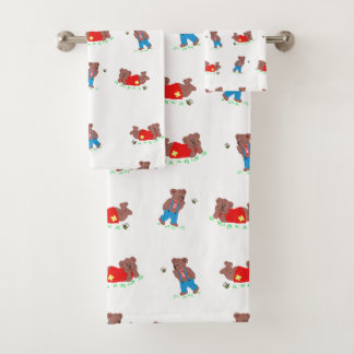 Bear mignonne avec Motif d'abeille