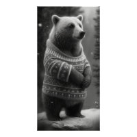 Bear mit einem gemütlichen Pullover