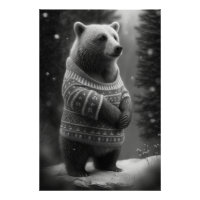 Bear mit einem gemütlichen Pullover