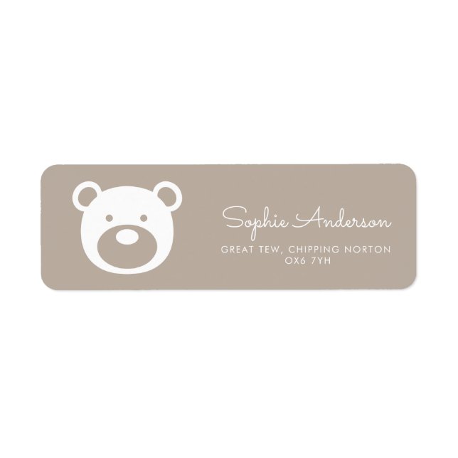 Bear Moderne Minimalistische Babydusche (Vorne)
