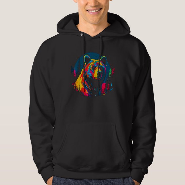 Bear Moon Hoodie (Vorderseite)