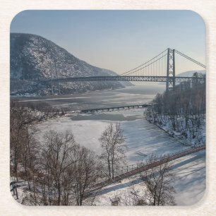 Bear Mountain-Brücke Rechteckiger Pappuntersetzer