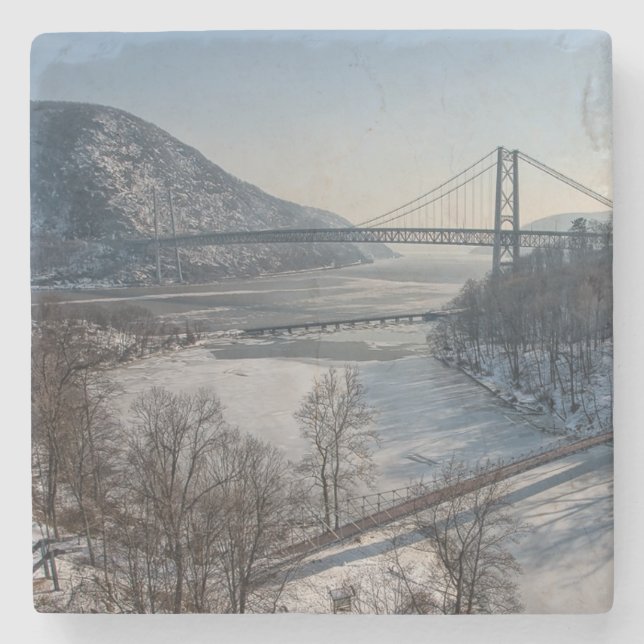 Bear Mountain-Brücke Steinuntersetzer (Vorderseite)