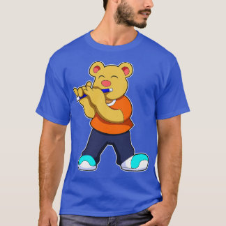 Bear Music Flute T-Shirt