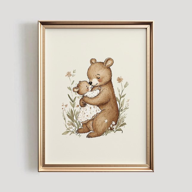 Bear Nursery Print, Vintage Style Nursery PRINTABL Poster (Von Creator hochgeladen)