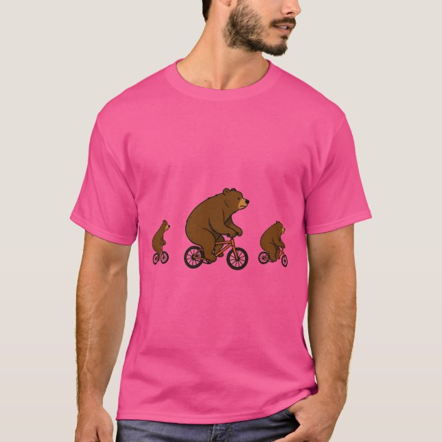 Bear on a Bike – Wild Ride Vibes T-Shirt (Vorderseite)