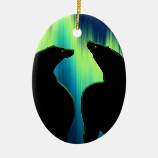 Bear Ornament Personalisierte Wildnis Kunst, Dicht (Vorne)