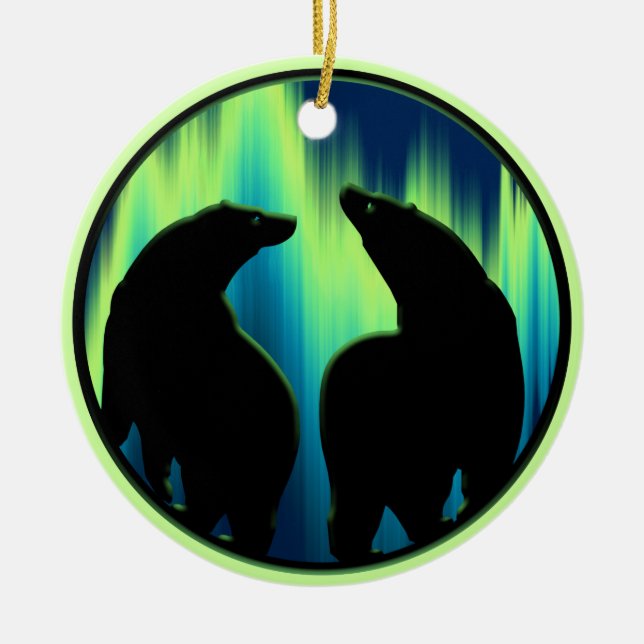 Bear Ornament Personalisierte Wildnis Kunst, Dicht (Vorne)