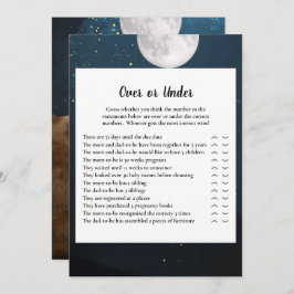 Bear Over oder unter Baby Showspiel Einladung