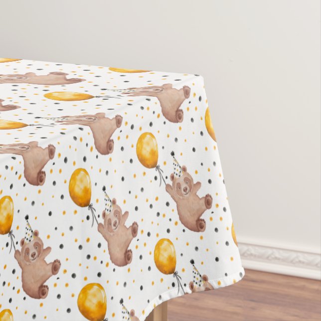 Bear Party Animal Nappe d'anniversaire - Teddy Bea (In Situ)