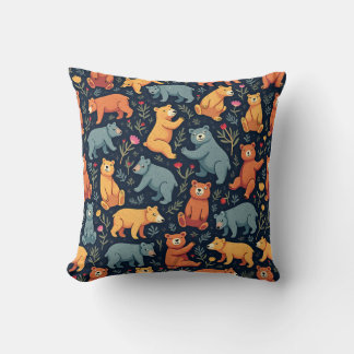 Bear Pattern Kissen Kissen