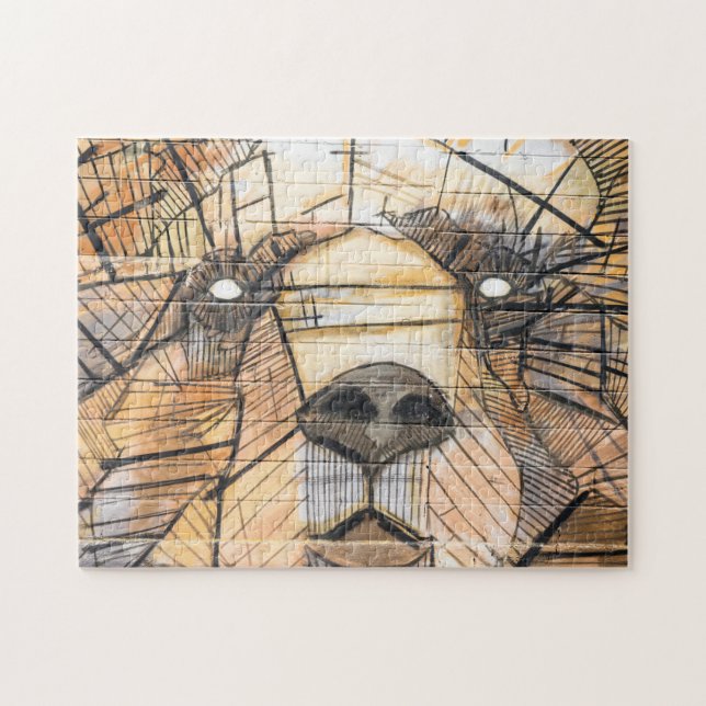 Bear Pattern Puzzles Mural Artwork Komplex Jigsaw (Horizontal)