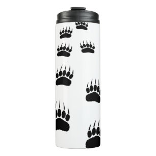 Bear Paw Prints Thermosbecher