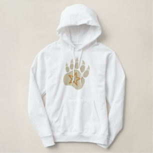 Bear Paw Wild Star Stickerei Bestickter Hoodie