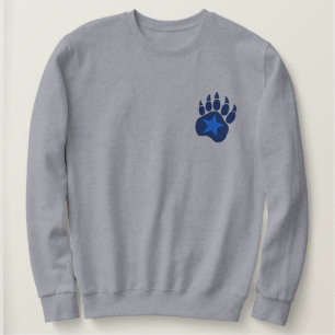 Bear Paw Wild Star Stickerei Besticktes Sweatshirt