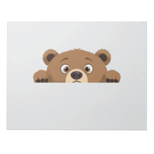 Bear Peking Niedlich Adorable Funny Animal Cartoon Notizblock