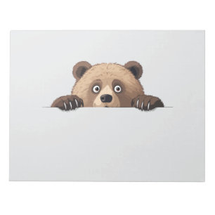 Bear Peking Niedlich Adorable Funny Animal Cartoon Notizblock