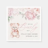 Bear Peony Baby Shooting Paper
