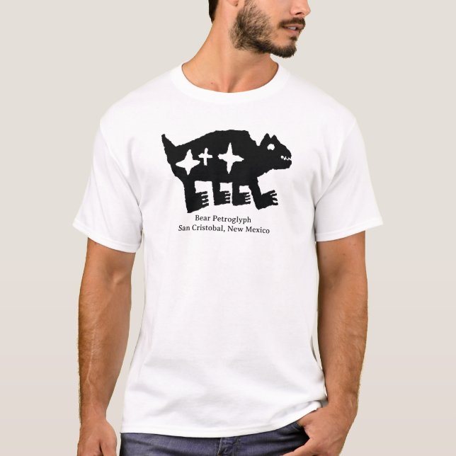 Bear Petroglyph T-Shirt (Vorderseite)