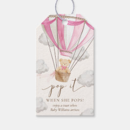 Bear Pink Pop, wenn sie Pop Geschenkanhänger