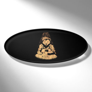 Bear Poker Player Playing Cards Lucky Gambler Namenschild