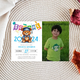Bear préscolol Kindergarten Graduation Invitation