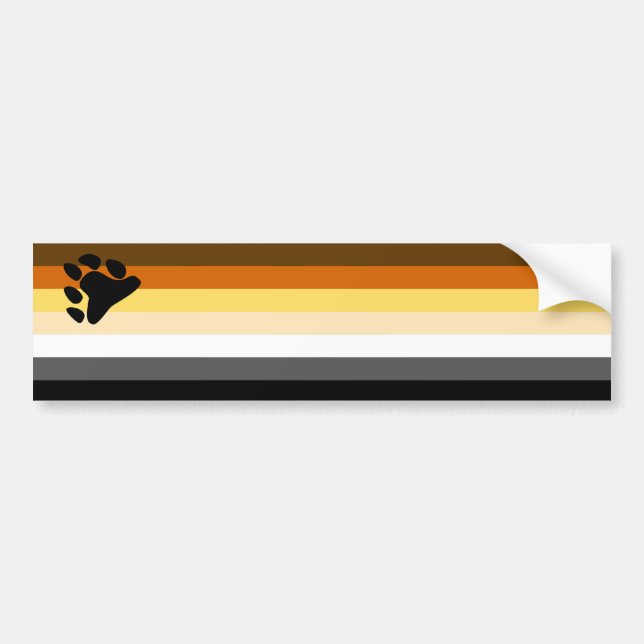 Bear Pride Autoaufkleber (Vorne)