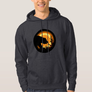 Bear Pride Bear im Sonnenuntergang tragen die Farb Hoodie