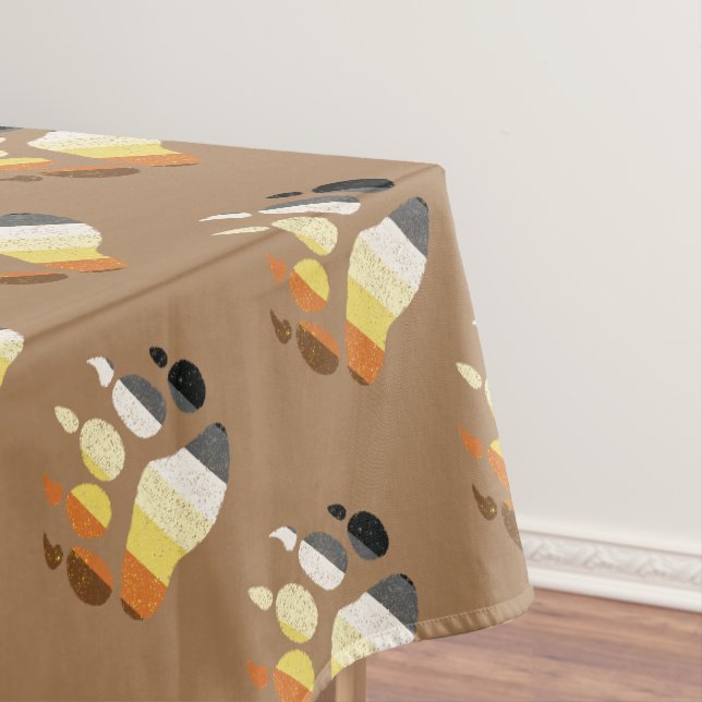 Bear Pride Distressed Paw Tischdecke (Beispiel)