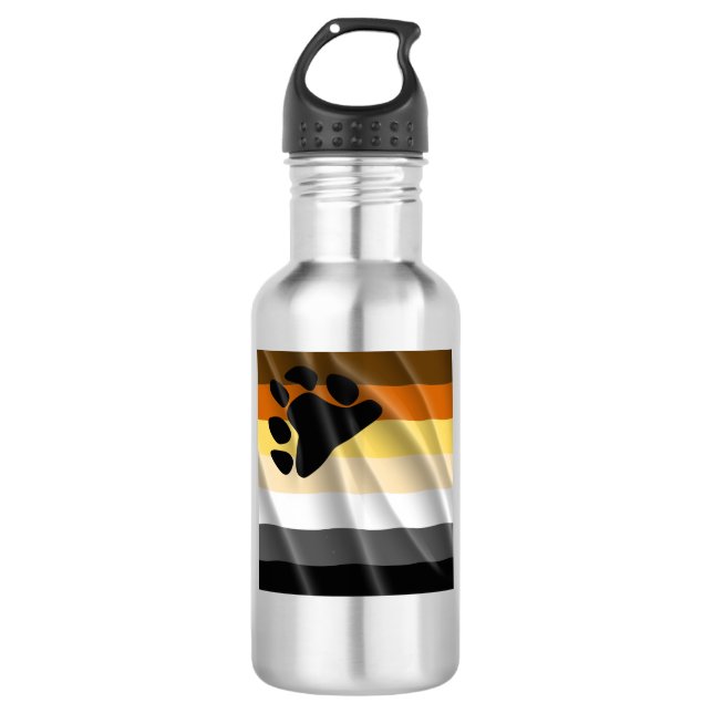 BEAR PRIDE EDELSTAHLFLASCHE (Vorderseite)
