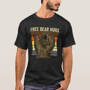 Bear Pride Free Bear Hugs Gay Bear Bruderschaft T-Shirt