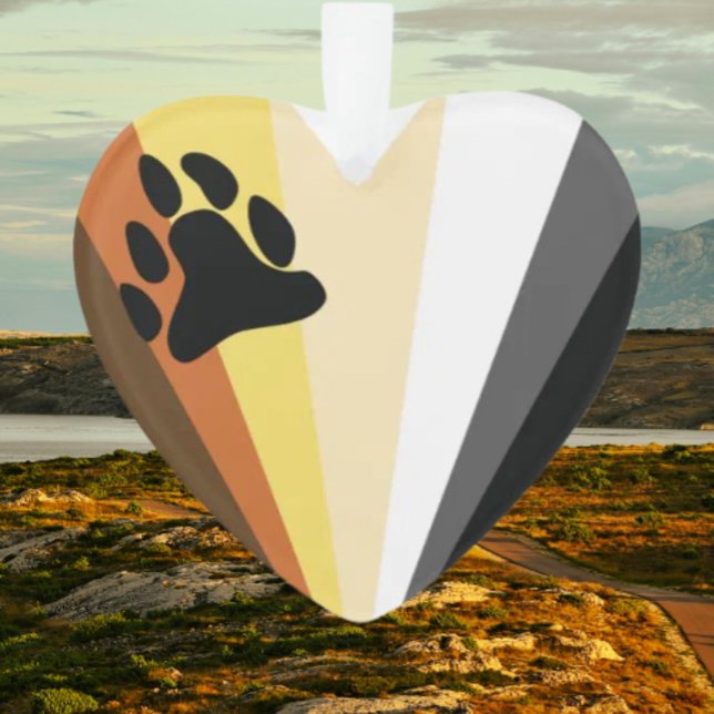 Bear Pride Heart Acrylic Ornament (Von Creator hochgeladen)