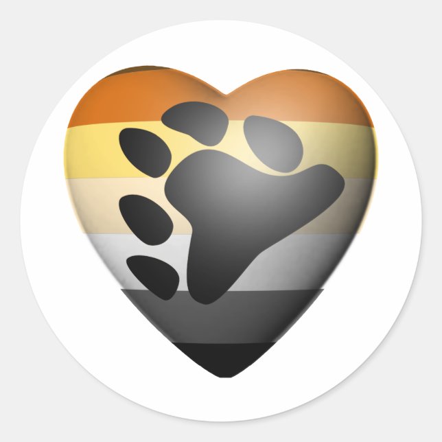 BEAR PRIDE HERDE RUNDER AUFKLEBER (Vorderseite)